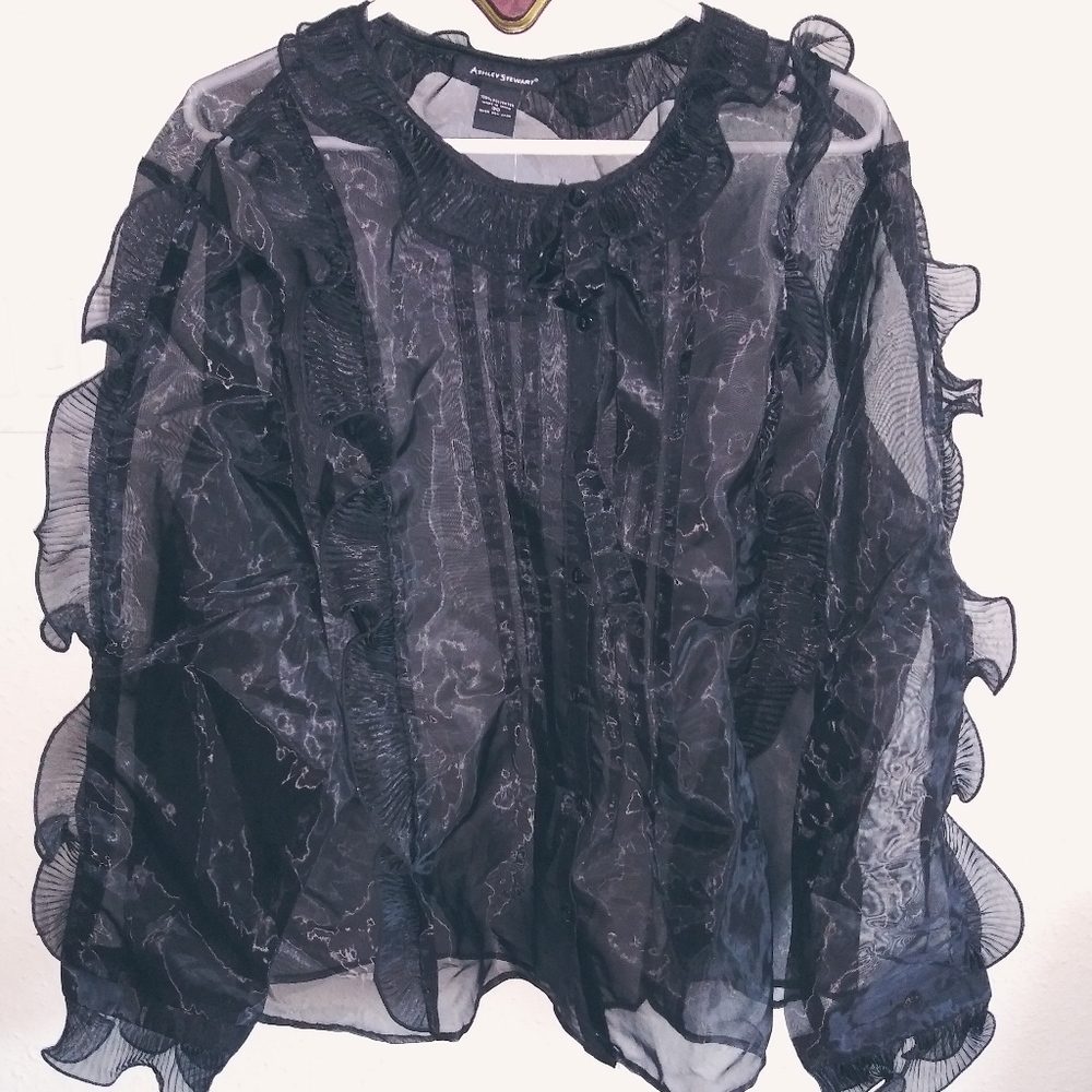 Ruffle Butterfly Blouse